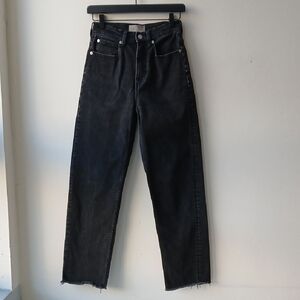 Everlane Organic Cotton Way High Jean Black Women's 24L